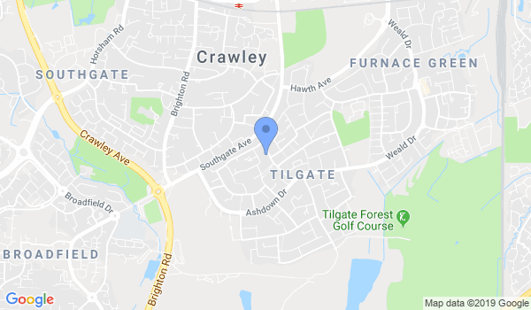 ATA GB - Crawley Taekwondo location Map