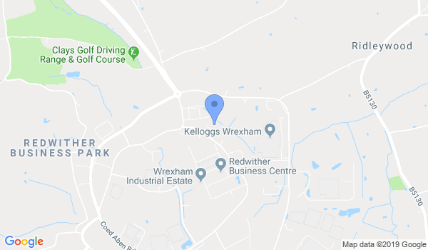 Ady Jones Tae Kwon Do Family Martial Arts Centre Wrexham location Map