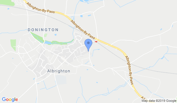 Albrighton and Wolverhampton Aikido Club location Map