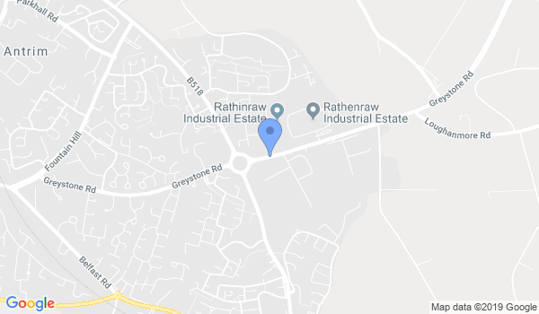 Antrim Karate Club location Map