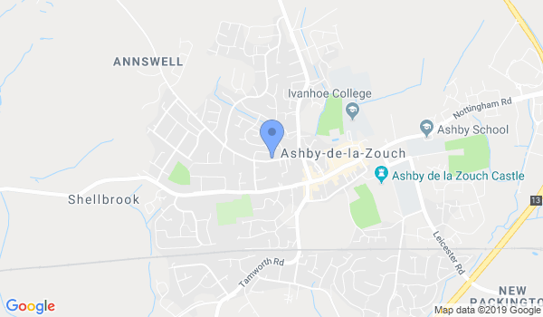 Ashby Area School of Judo location Map