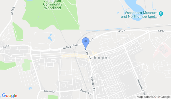 Ashington Karate Club location Map