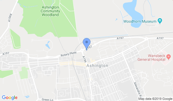 Ashington Karate Club location Map