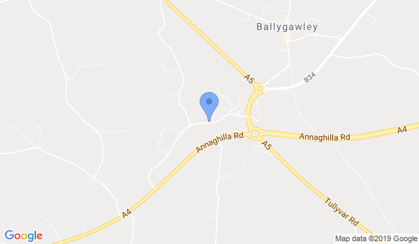Ballygawley Jujitsu Club location Map