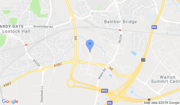 Bamber Bridge Martial Arts location Map