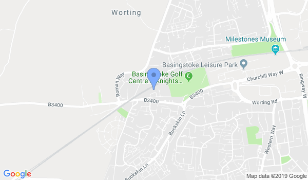 Basingstoke School of Martial Arts location Map