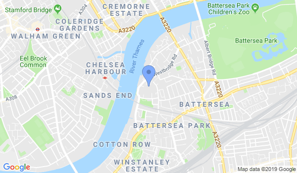 Battersea Park Karate Club location Map