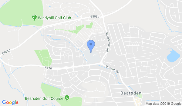 Bearsden Martial Arts Club location Map