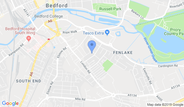 Bedford Aiuchi Jiu Jitsu location Map