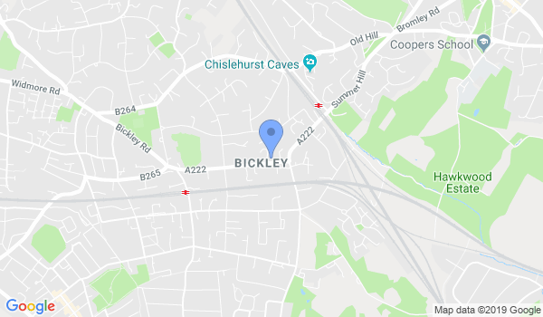 Bickley Karate Club location Map