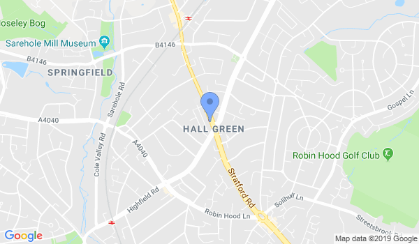Birmingham Martial Arts Centre location Map