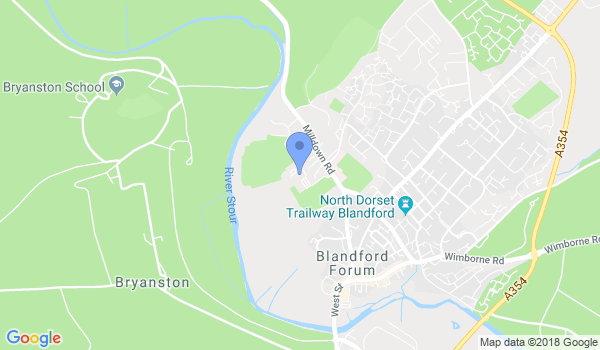 Bladford Martial Arts location Map