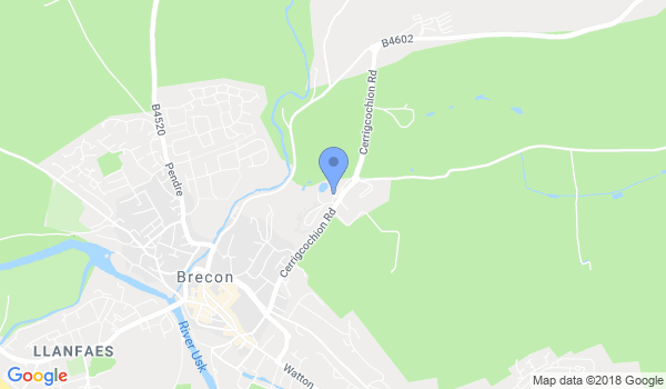 Brecon Aikido Club location Map