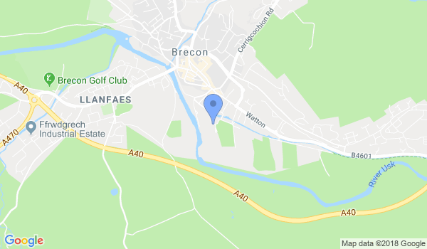 Brecon Senshi Dojo location Map