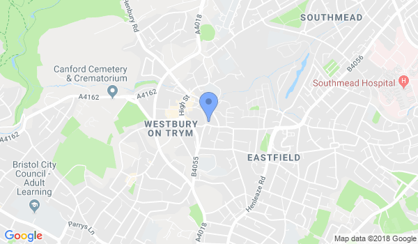 Bristol Karate Academy - Westbury-On-Trym location Map