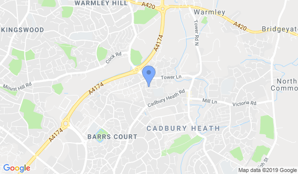 Bristol Taekwondo School location Map