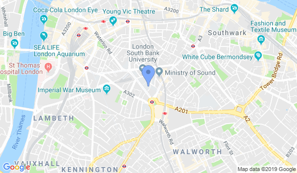 The British Judo Association London Area location Map
