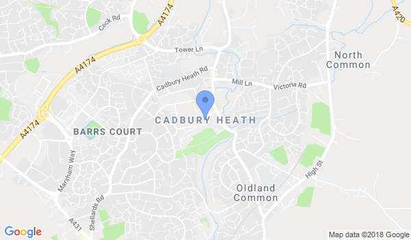 Bujinkan Bristol Fudoshin Dojo location Map
