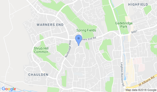 Bujinkan Dojo Hemel Hempstead location Map