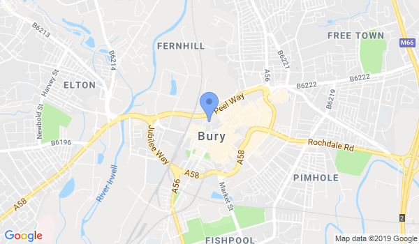 Bury Karate Club location Map