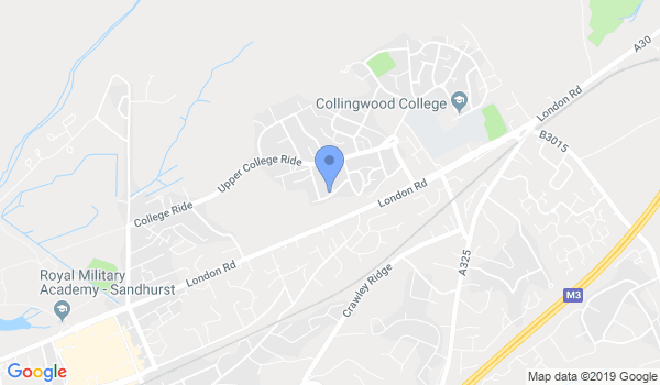 Camberley Judo Club location Map