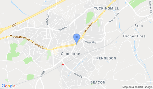 Camborne Karate Club location Map