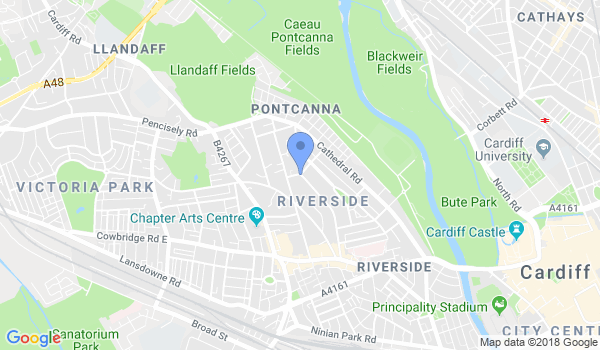 Cardiff  Dojo location Map