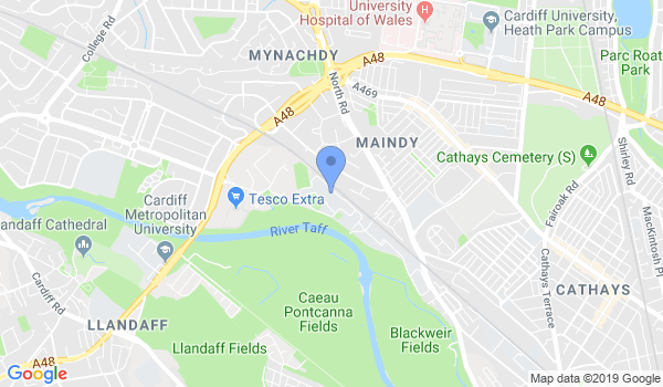Cardiff uni Taekwon-Do club  location Map
