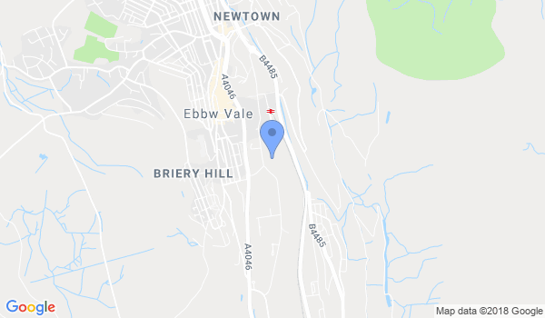CarlBetty Taekwondo Ebbw Vale location Map