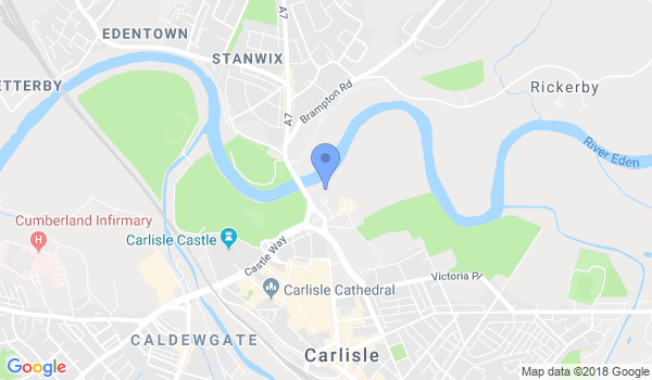 Carlisle Ju-jitsu Club location Map