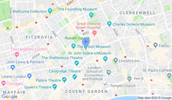 Central London Shodokan Aikido location Map