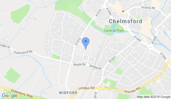 Chelmsford City Martial Arts location Map