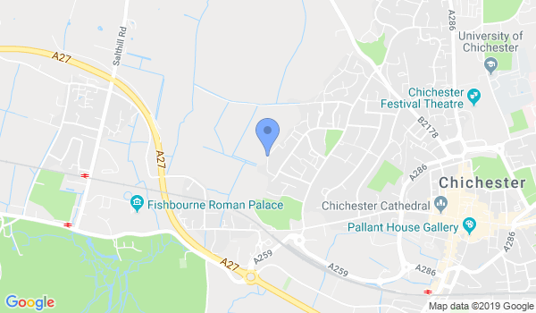 Chichester KUGB Karate Club location Map