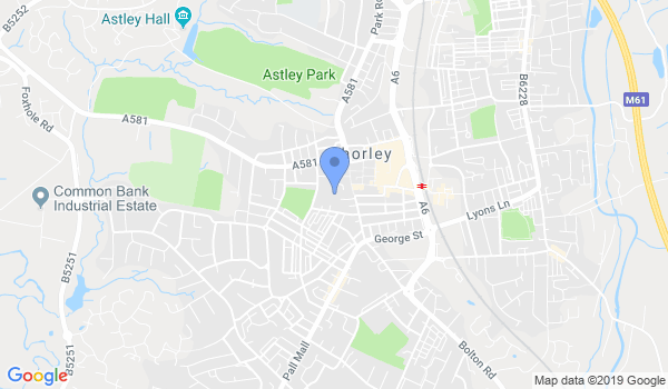 Chorley - Shukokai North West Karate Clubs location Map