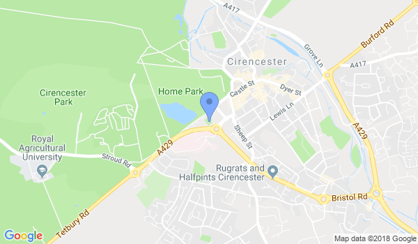Cirencester Judo Club location Map
