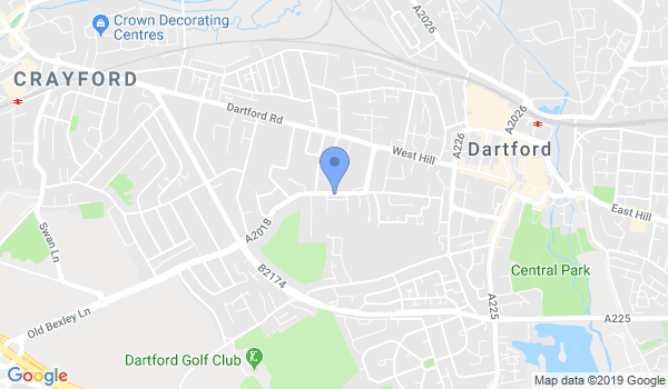 Dartford Ju Jitsu Club location Map