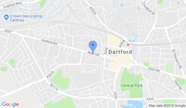 The Dartford Brazilian Jiu Jitsu location Map