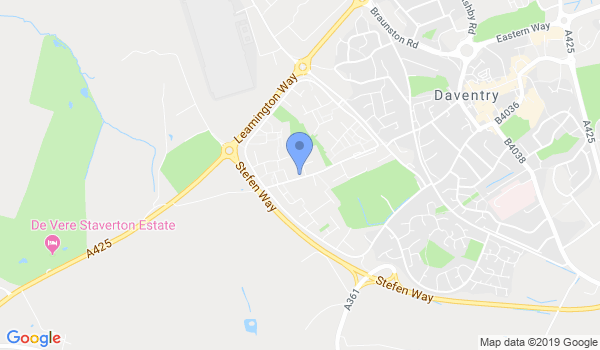 Daventry Chinese Boxing Association location Map