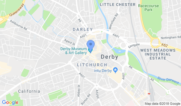 Derby Lau Gar Martial Arts Centre location Map