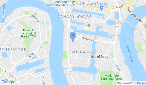 Docklands Kyokushinkai Karate Club location Map