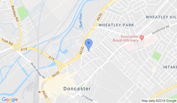 Doncaster Martial Arts Centre location Map