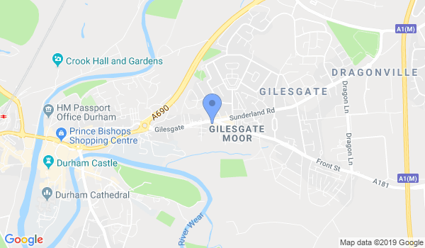 Durham Karate Academy location Map