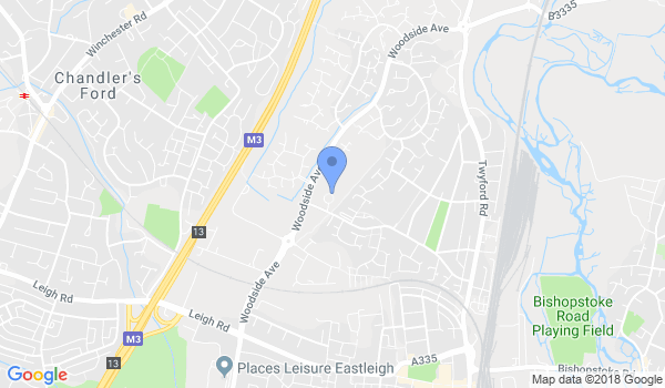 Eastleigh Shotokan Karate location Map