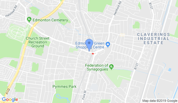 Edmonton Karate Club location Map