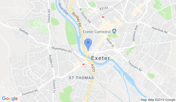 Exeter Judo location Map