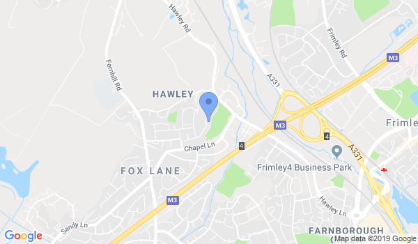 Farnborough & Camberley Wado Karate Club location Map