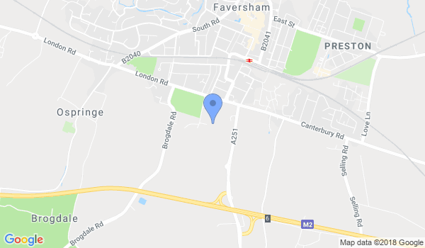 Faversham Taekwondo Club location Map