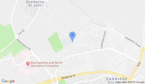 GKR Karate Basingstoke location Map