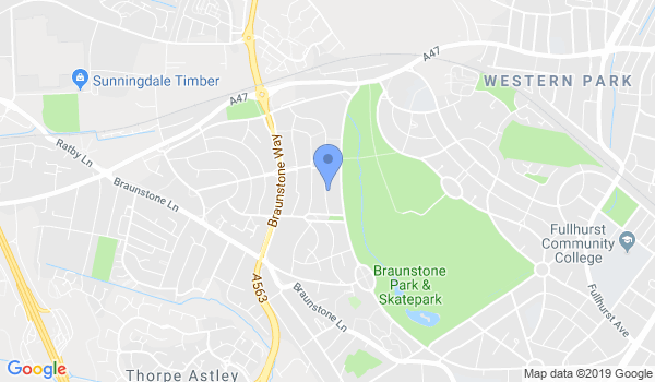 GKR Karate Braunstone Estate location Map