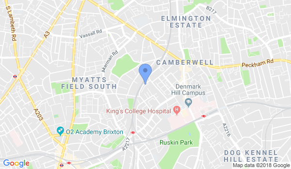 GKR Karate - Camberwell location Map
